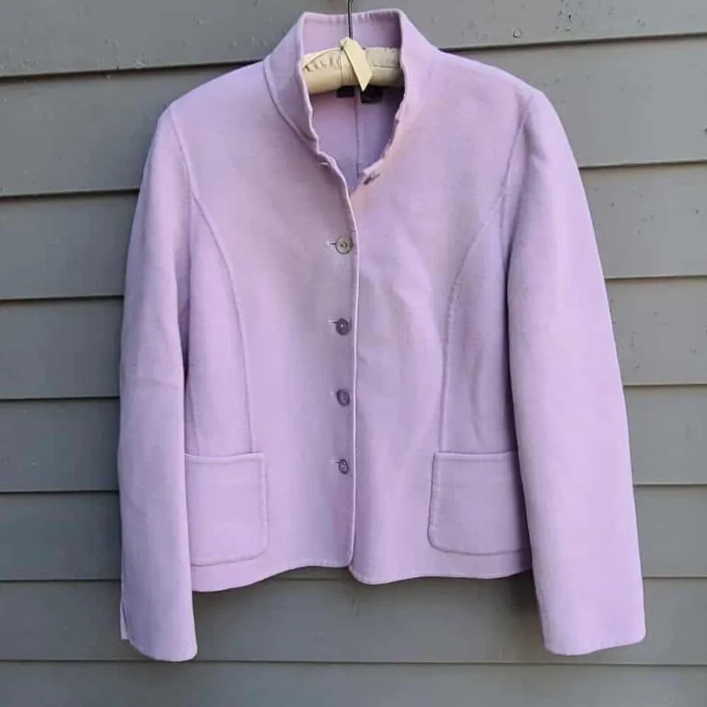 Nina McLemore Lavender Wool Jacket size 6